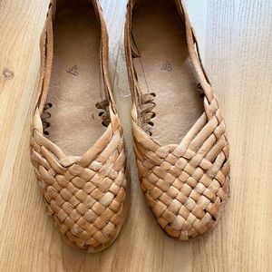 HUARACHES LEATHER BRAIDED SANDALS From GUATEMALA